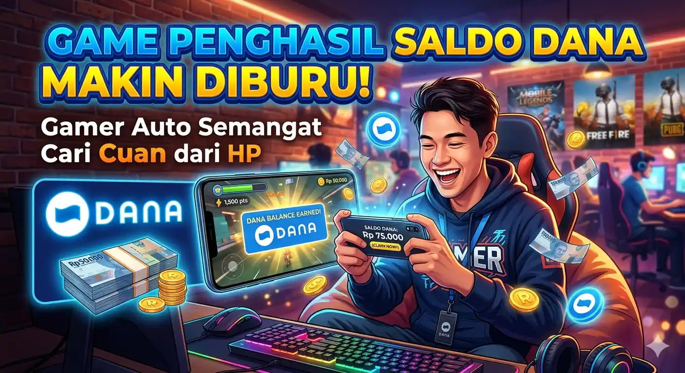 Game Penghasil Saldo DANA Makin Diburu, Gamer Auto Semangat Cari Cuan dari HP